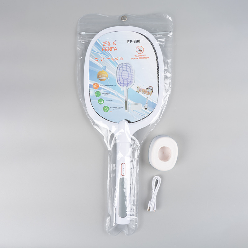 FF-888 1200mAh Wave LED Mosquito Swatter USB újratölthető FF-888 1200mAh Wave LED Mosquito Swatter USB újratölthető
